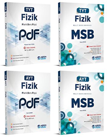 Eğitim Vadisi Tyt Ayt Fizik Pdf + Msb Seti 4 Kitap 2023