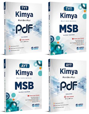 Eğitim Vadisi Tyt Ayt Kimya Pdf + Msb Seti 4 Kitap 2023
