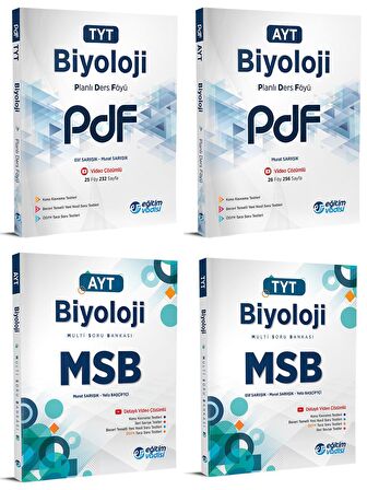 Eğitim Vadisi Tyt Ayt Biyoloji Pdf + Msb Seti 4 Kitap 2023