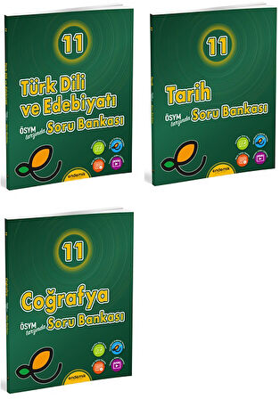 Endemik 2025 11. Sınıf Türk Dili + Tarih + Coğrafya Soru Seti 3 Kitap