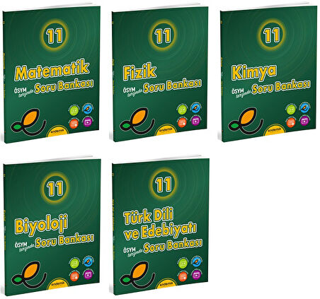 Endemik 2025 11. Sınıf Sayısal Soru Kitabı Seti 5 Kitap