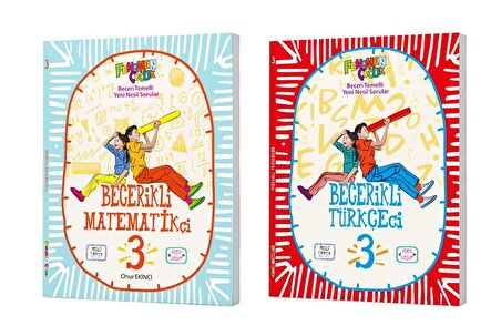 Fenomen Çocuk 3. Sınıf Becerikli Matematikçi + Türkçeci Seti 2 Kitap 2023
