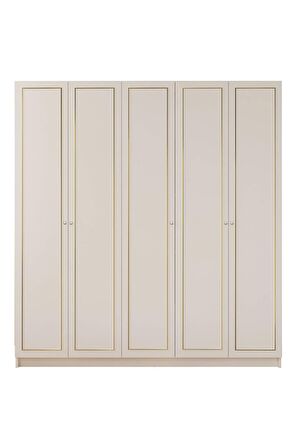 Rabi Mobilya Gold Country 5 Kapaklı Mega Gardırop 