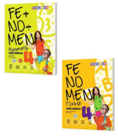Fenomen Okul 4. Sınıf Matematik + Türkçe Soru Seti 2 Kitap 2023