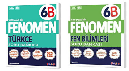 Fenomen Okul 2025 6. Sınıf Türkçe + Fen Bilimleri B Serisi Soru Seti 2 Kitap