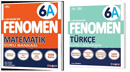 Fenomen Okul 2025 6. Sınıf Matematik + Türkçe A Serisi Soru Seti 2 Kitap