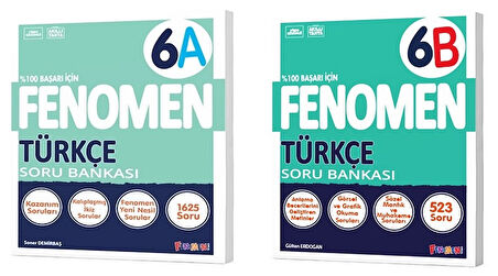 Fenomen Okul 2025 6. Sınıf Türkçe A + B Serisi Soru Seti 2 Kitap