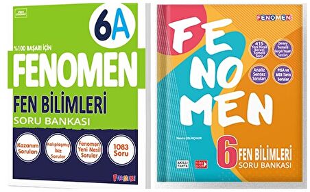Fenomen Okul 6. Sınıf Fen Bilimleri A + B Soru Bankası Seti 2 Kitap 2023