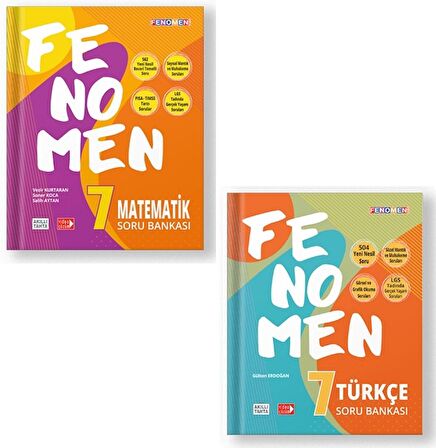 Fenomen Okul 7. Sınıf Matematik Türkçe Fenomen Soru Seti 2023