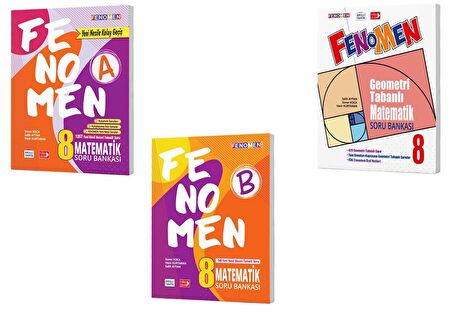Fenomen Okul 8. Sınıf Lgs Matematik + Geometri Soru Seti 3 Kitap 2023