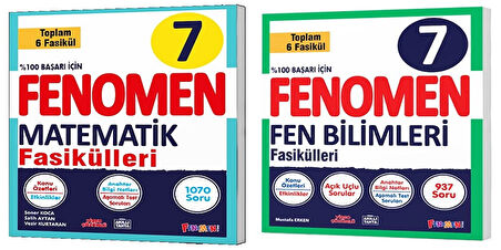 Fenomen Okul 2025 7. Sınıf Matematik + Fen Bilimleri Fasikül Seti 2 Kitap