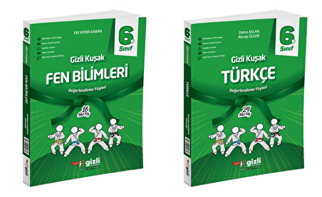 Gizli 2025 6. Sınıf Fen Bilimleri + Türkçe Gizli Kuşak Serisi Seti 2 Kitap