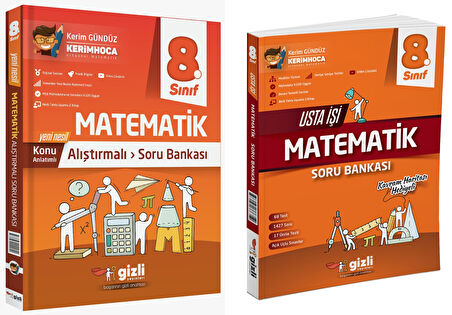 Gizli 2025 8. Sınıf Lgs Matematik Alıştırmalı + Usta İşi Soru Bankası Seti 2 Kitap Güncel Müfredat