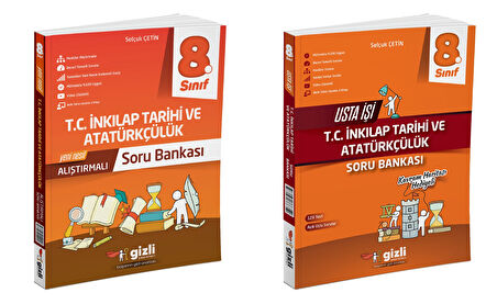 Gizli 2025 8. Sınıf Lgs İnkılap Tarihi Alıştırmalı + Usta İşi Soru Bankası Seti 2 Kitap Güncel Müfredat