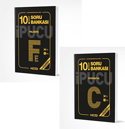 Hız 10. Sınıf Coğrafya + Felsefe Soru Bankası Seti 2 Kitap 2023