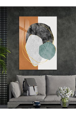 Sakin Evren – Modern Ev Dekoru Soyut Cam Tablo - Modern Tarz Ev Dekorasyonu | Modern Soyut Dekoratif Duvar Tablosu, Salon, ofis ve çalışma alanı dekoru,