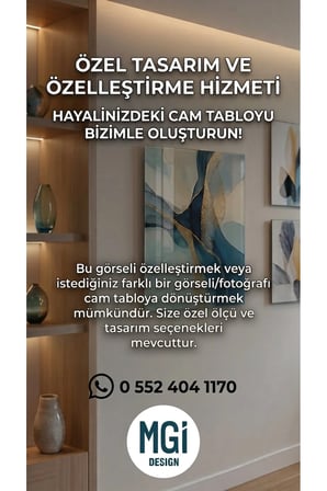 Simetrik Çizgiler Yuvarlak Cam Tablo | Şık Duvar Tablosu | UV Baskılı Canlı Renkler | Yatak Odası ve Antre | Ev Hediyesi | Parlak Cam Yüzey