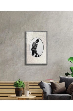 Atatürk Cam Tablo 4mm Dayanıklı Temperli Cam, Atatürk Glass Wall Art