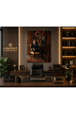 Premium 4 mm Temperli Cam Tablo | Atatürk Portresi, Türk Bayrağı ve Bozkurt Temalı Dekoratif Duvar Tablosu | Salon, Ofis ve Makam Odası Dekoru