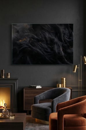 Kırılmaz Cam Tablo 5mm (Kalın) - Ev İşyeri Duvar Dekorasyonu - Soyut MODERN Tasarımlar (YATAY) - Sanatsal Geniş Renkli Şık Yatak Odası Salon Antre Temperli UV Baskılı