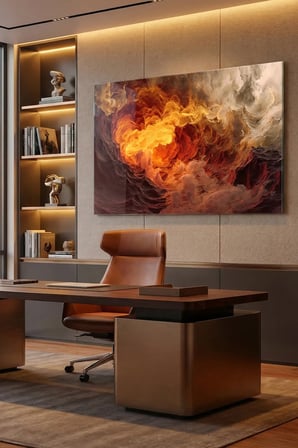 Kırılmaz Cam Tablo 5mm (Kalın) - Ev İşyeri Duvar Dekorasyonu - Soyut RENKLİ BULUTLAR (YATAY) - Gökyüzü Pastel Sanat Huzur Salon Ofis Temperli UV Baskı Hediyelik Şık