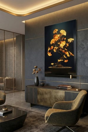 Kırılmaz Cam Tablo 5mm (Kalın) - Ev İşyeri Duvar Dekorasyonu - Soyut ÇİÇEK Tasarımlar (DİKEY) - Botanik Floral Zarif Pastel Salon Yatak Odası Temperli UV Baskılı Hediyelik
