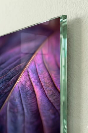 Kırılmaz Cam Tablo 5mm (Kalın) - Ev İşyeri Duvar Dekorasyonu – ÇİÇEK Tasarımlar (DİKEY) - Botanik Floral Renkli Zarif Salon Ofis Temperli UV Baskı Hediyelik Şık