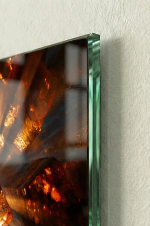 Kırılmaz Cam Tablo 5mm (Kalın) - Ev İşyeri Duvar Dekorasyonu – Soyut MODERN Tasarımlar (DİKEY) - Sanatsal Canlı Renk Şık Salon Yatak Odası Temperli UV Baskılı Hediyelik