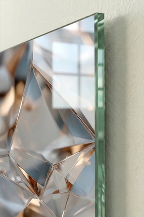 Kırılmaz Cam Tablo 5mm (Kalın) - Ev İşyeri Duvar Dekorasyonu – Soyut MODERN Tasarımlar (DİKEY) - Sanatsal Canlı Renk Şık Salon Yatak Odası Temperli UV Baskılı Hediyelik