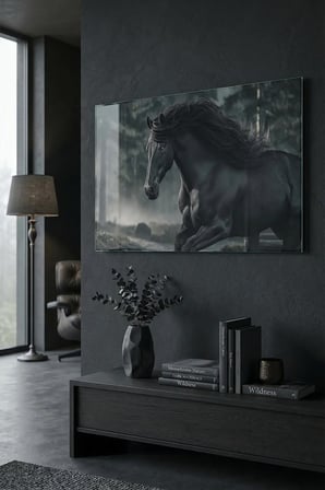 Kırılmaz Cam Tablo 5mm (Kalın) - Ev İşyeri Duvar Dekorasyonu - Soyut Tasarımlar (YATAY) - Geniş Panorama Sanatsal Renkli Salon Mutfak Temperli UV Baskılı Hediyelik