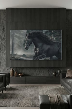 Kırılmaz Cam Tablo 5mm (Kalın) - Ev İşyeri Duvar Dekorasyonu - Soyut Tasarımlar (YATAY) - Geniş Panorama Sanatsal Renkli Salon Mutfak Temperli UV Baskılı Hediyelik