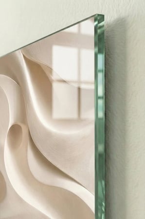 Kırılmaz Cam Tablo 5mm (Kalın) - Ev İşyeri Duvar Dekorasyonu - Soyut Tasarımlar (DİKEY) - Sanatsal Renkli Minimal Şık Yatak Odası Salon Antre Temperli UV Baskılı