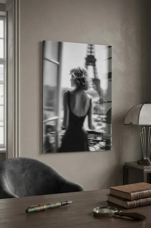 Kırılmaz Cam Tablo 5mm (Kalın) - Ev İşyeri Duvar Dekorasyonu - KADIN MODERN Tasarımlar (DİKEY) - Portre Feminen Sanatsal Zarif Ofis Salon Koridor Temperli UV Baskılı Hediyelik