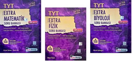Kafadengi Tyt Matematik + Biyoloji + Fizik Extra Soru Seti 3 Kitap 2023