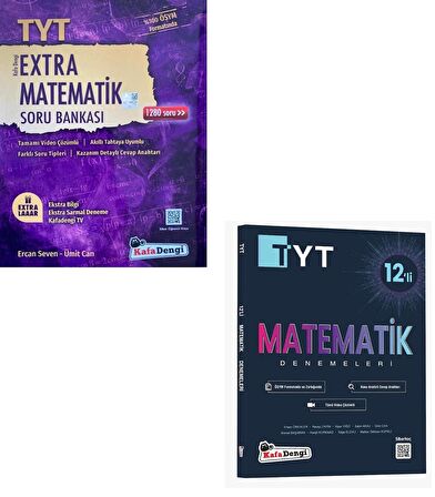 Kafadengi Tyt Matematik Extra Soru + Deneme Seti 2 Kitap 2023