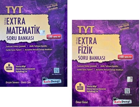 Kafadengi Tyt Matematik + Fizik Extra Soru Seti 2 Kitap 2023