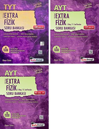 Kafadengi Tyt Ayt Fizik Extra 1 Ve 2. Kitap Soru Bankası Seti 3 Kitap 2023