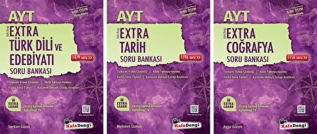 Kafadengi Ayt Edebiyat + Tarih + Coğrafya Extra Soru Bankası Seti 2 Kitap 2023