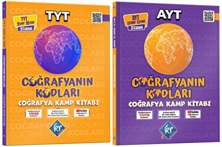 Kr Akademi 2024 Tyt + Ayt Coğrafyanın Kodları Kamp Kitabı Seti 2 Kitap