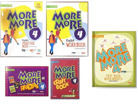More & More 4. Sınıf Pratice Book + Test Book 2023
