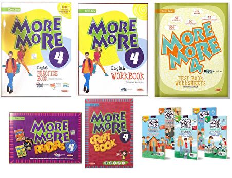 More & More 4. Sınıf Pratice Book + Test Book + Hikaye Seti 2023
