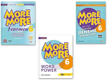 More & More 6. Sınıf Test Book + Word Power + Selfie Test 2023