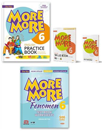 More & More 6. Sınıf Pratice Book + Test Book 2023