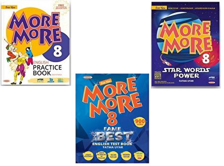 More & More 8. Sınıf Lgs Pratice Book + Test Book + Words Power 3 Lü Set 2023