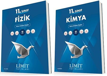 Limit 11. Sınıf Fizik + Kimya Konu Föyleri Seti 2 Kitap 2023