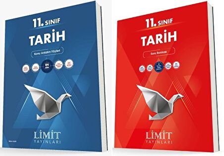 Limit 11. Sınıf Tarih Anlatım Konu Föyleri + Soru Seti 2 Kitap 2023