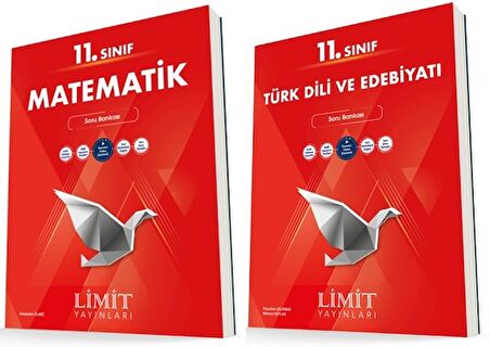 Limit 11. Sınıf Matematik + Edebiyat Soru Bankası Seti 2 Kitap 2023