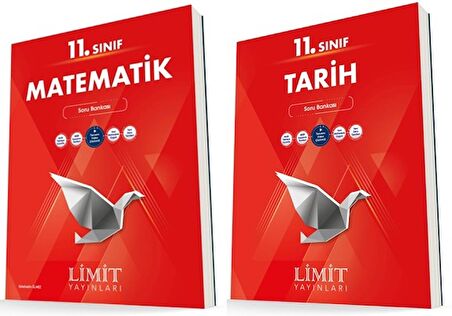 Limit 11. Sınıf Matematik + Tarih Soru Bankası Seti 2 Kitap 2023