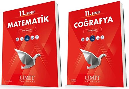 Limit 11. Sınıf Matematik + Coğrafya Soru Bankası Seti 2 Kitap 2023