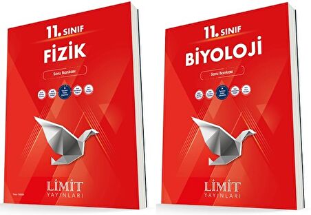 Limit 11. Sınıf Fizik + Biyoloji Soru Bankası Seti 2 Kitap 2023